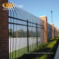 Security bent top steel tubular fence for villas